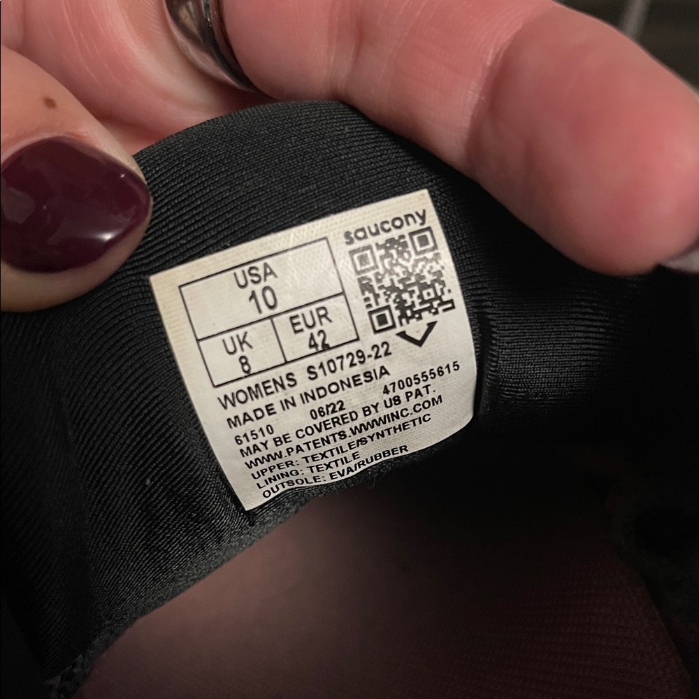 Women's Saucony Ride 15 Charcoal/Shell - 10 B Medium - Picture 2 of 5